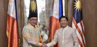 Anwar et Marcos aux Philippines