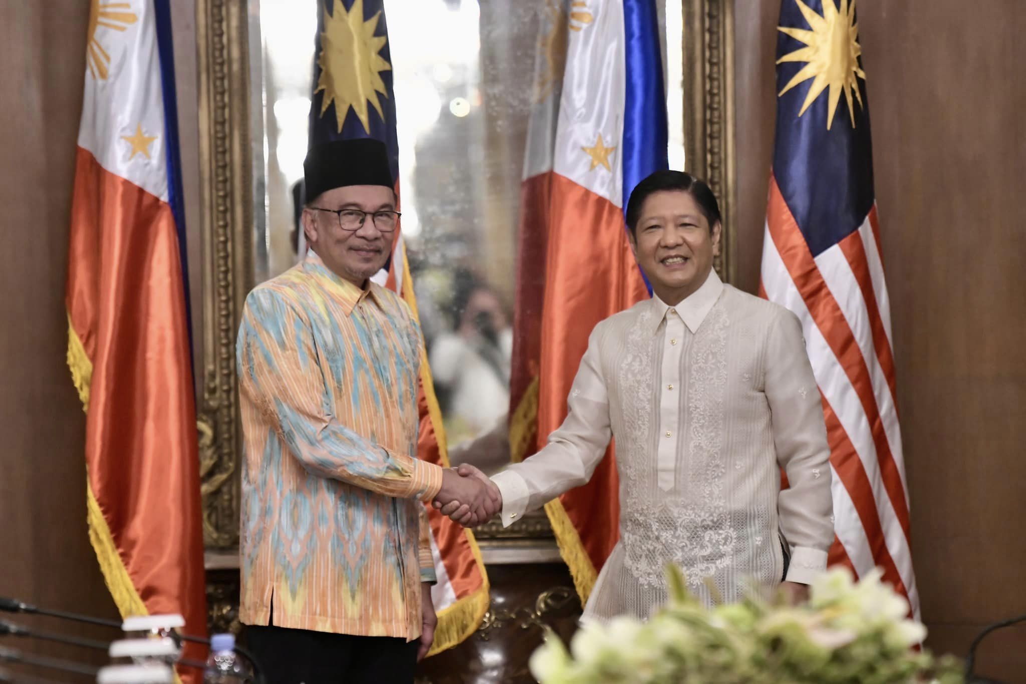 Anwar et Marcos aux Philippines