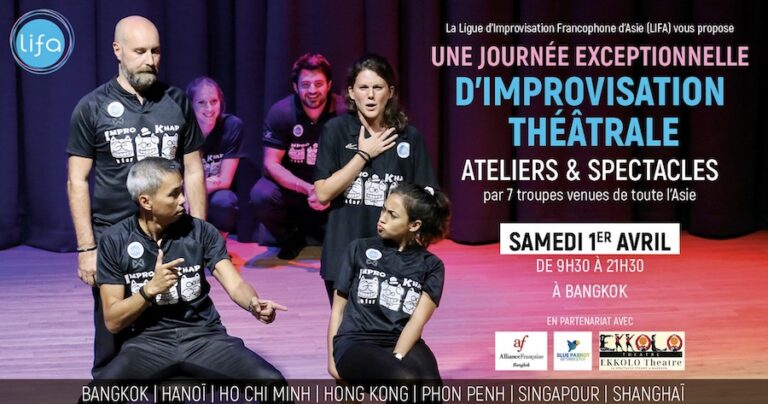 THAÏLANDE – CULTURE : Rendez-vous le 1er avril à Bangkok pour découvrir le théâtre d’improvisation