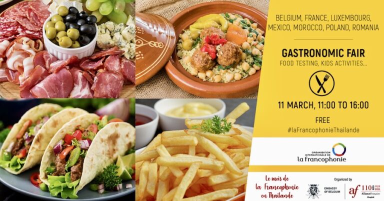 BANGKOK – GASTRONOMIE : Rendez-vous le 11 mars à l’Alliance française pour la foire gastronomique