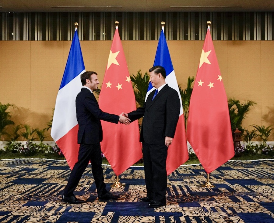 Emmanuel Macron Chine