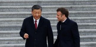 Emmanuel Macron Xi Jinping