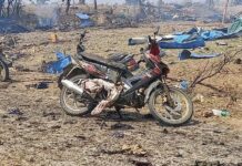 Sagaing attaque aerienne