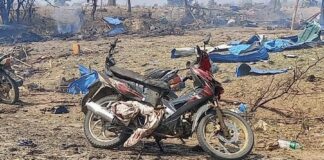 Sagaing attaque aerienne