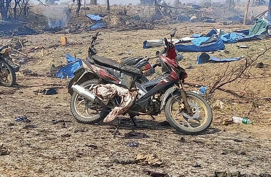 Sagaing attaque aerienne