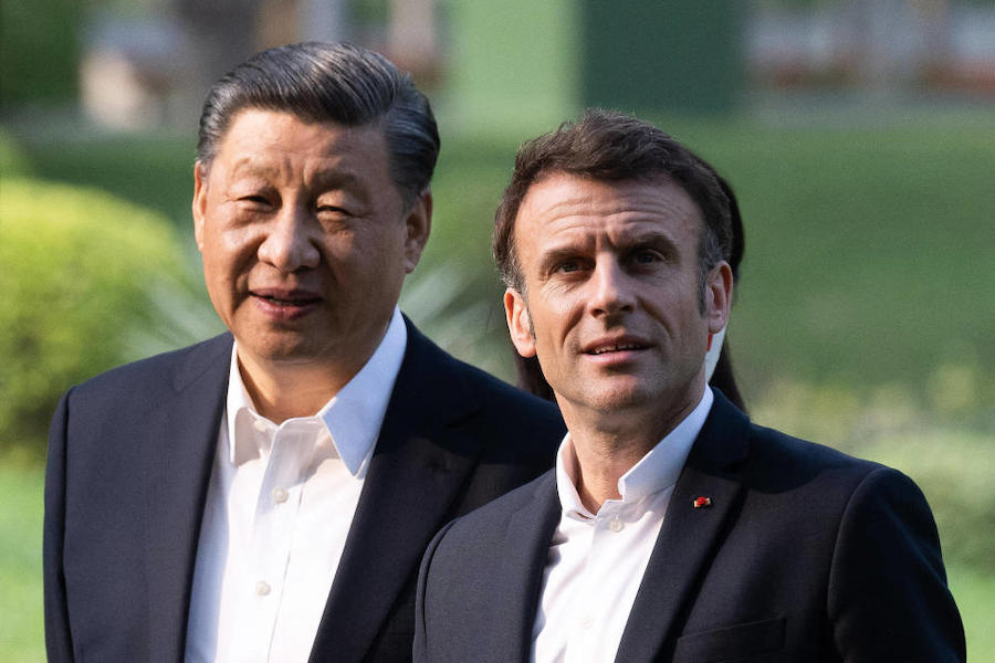 Xi Jinping Emmanuel Macron