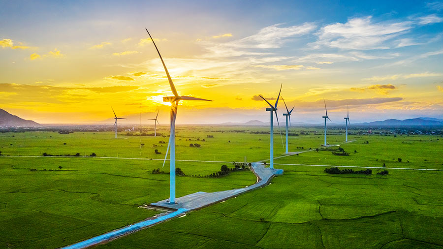 éolienne au Vietnam