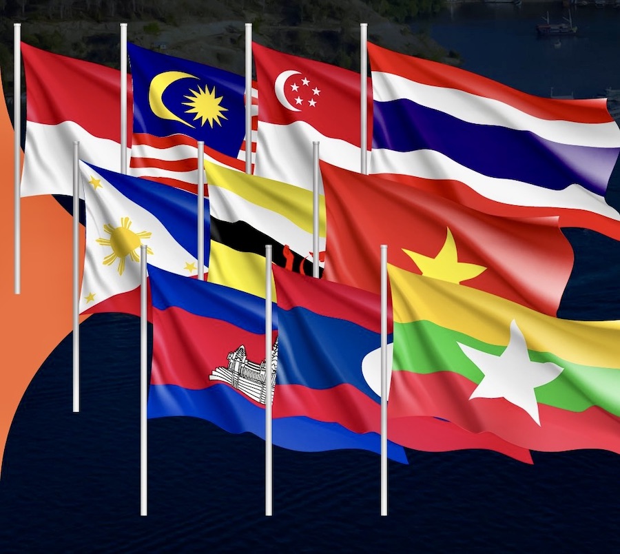 drapeaux asean