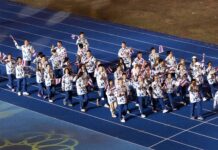 CAMBODGE – SPORT : Plus de 280 médailles cambodgiennes aux Jeux d’Asie du Sud-Est cérémonie de clôture jeux Asie du Sud-Est - équipe de Thaïlande