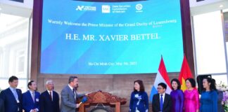 Xavier Bettel Ho Chi Minh Stock Exchange
