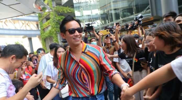 THAÏLANDE – POLITIQUE : La couleur d’un gouvernement Move Forward serait Arc en Ciel Pita limjaroenrat parade des fiertés
