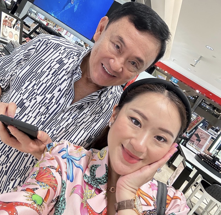 Thaksin Shinawatra et sa fille