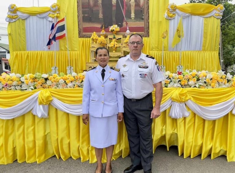 THAÏLANDE – FRANCE : Les anciens combattants célèbrent le Roi Rama X à Korat