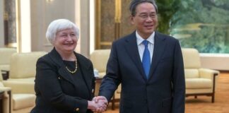 Janet Yellen en Chine