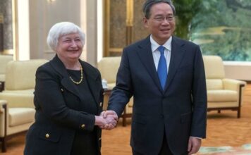 Janet Yellen en Chine