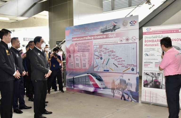 BANGKOK  – TRANSPORT : Où en est le projet de ligne ferroviaire urbaine Pink Line de Khae Rai à Minburi  ?