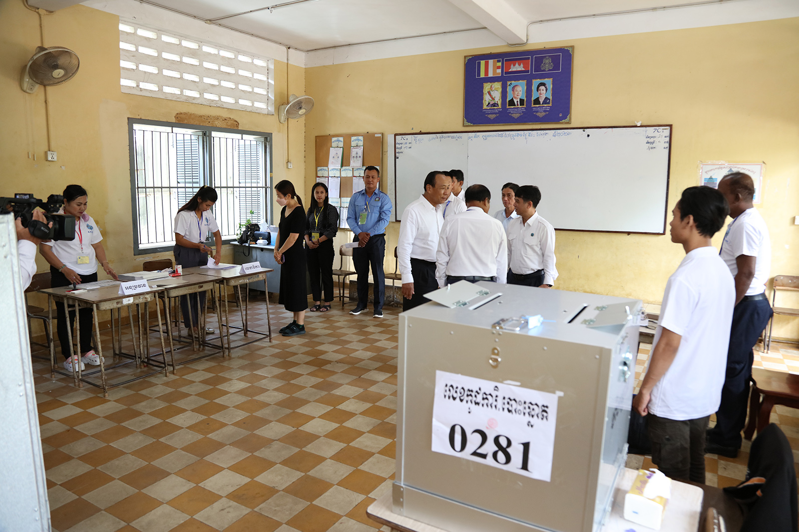 bureau de vote Cambodge