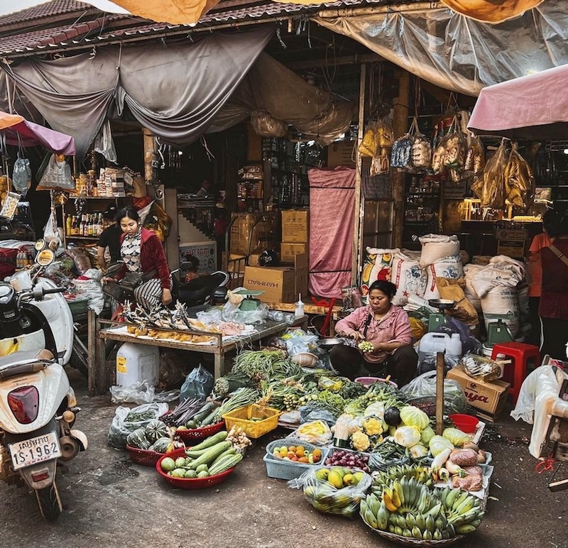 Marché cambodgien