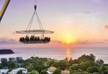 THAÏLANDE – CHRONIQUE : A Phuket, les aléas d’un diner aérien Dinner in the Sky Thailand