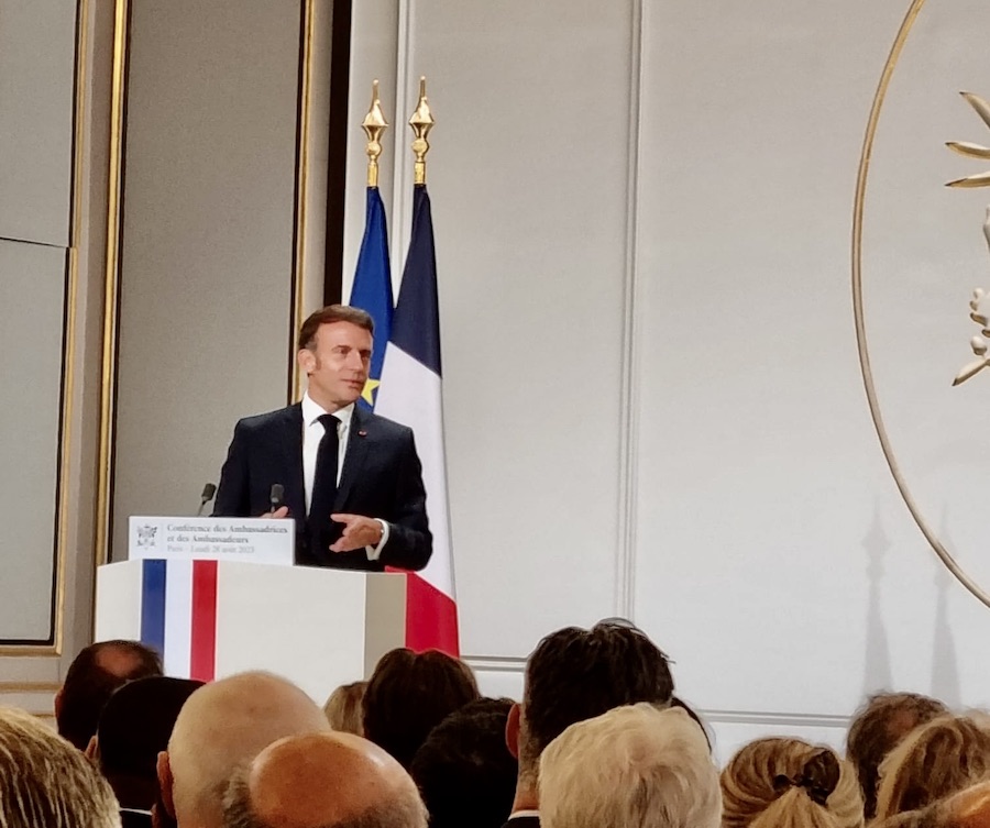 Emmanuel Macron conférence des ambassadeurs