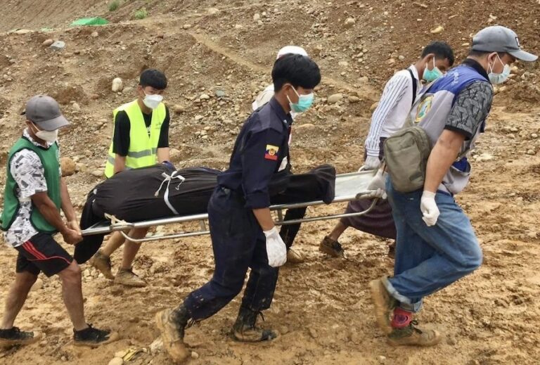 BIRMANIE – SOCIÉTÉ : 31 morts dans l’éboulement de la mine de jade de l’état Kachin