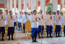 CAMBODGE – POLITIQUE : Hun Manet a prêté serment en tant que nouveau premier ministre du Cambodge Hun Manet audience avec le roi