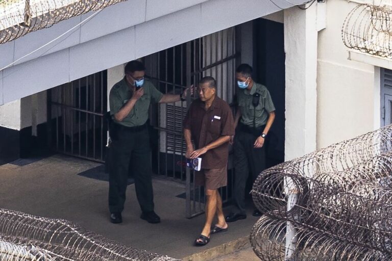 HONG KONG – JUSTICE : Jimmy Lai, le magnat des médias crucifié par la Chine en prison