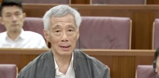Lee Hsien Loong au parlement
