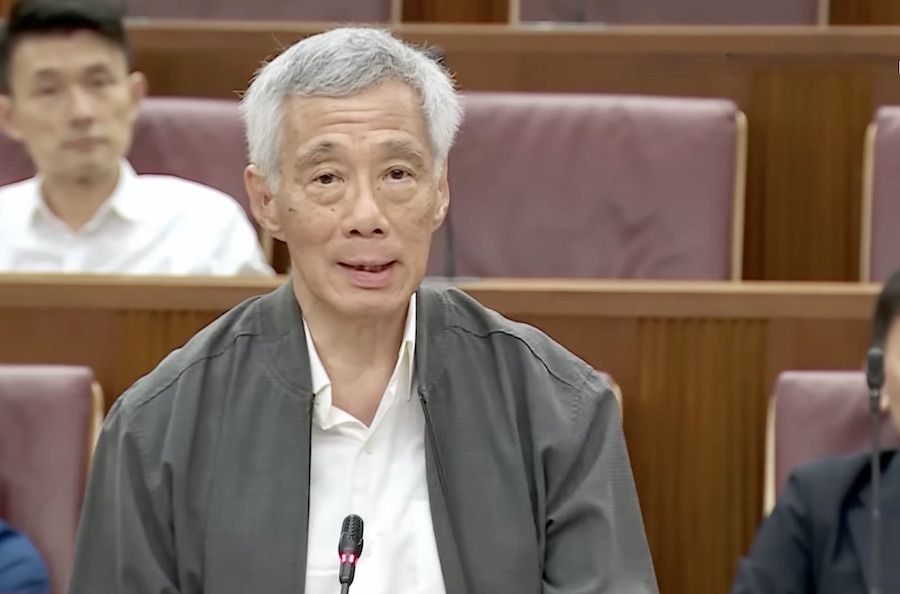 Lee Hsien Loong au parlement