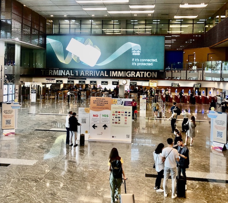 aéroport Singapour Changi.