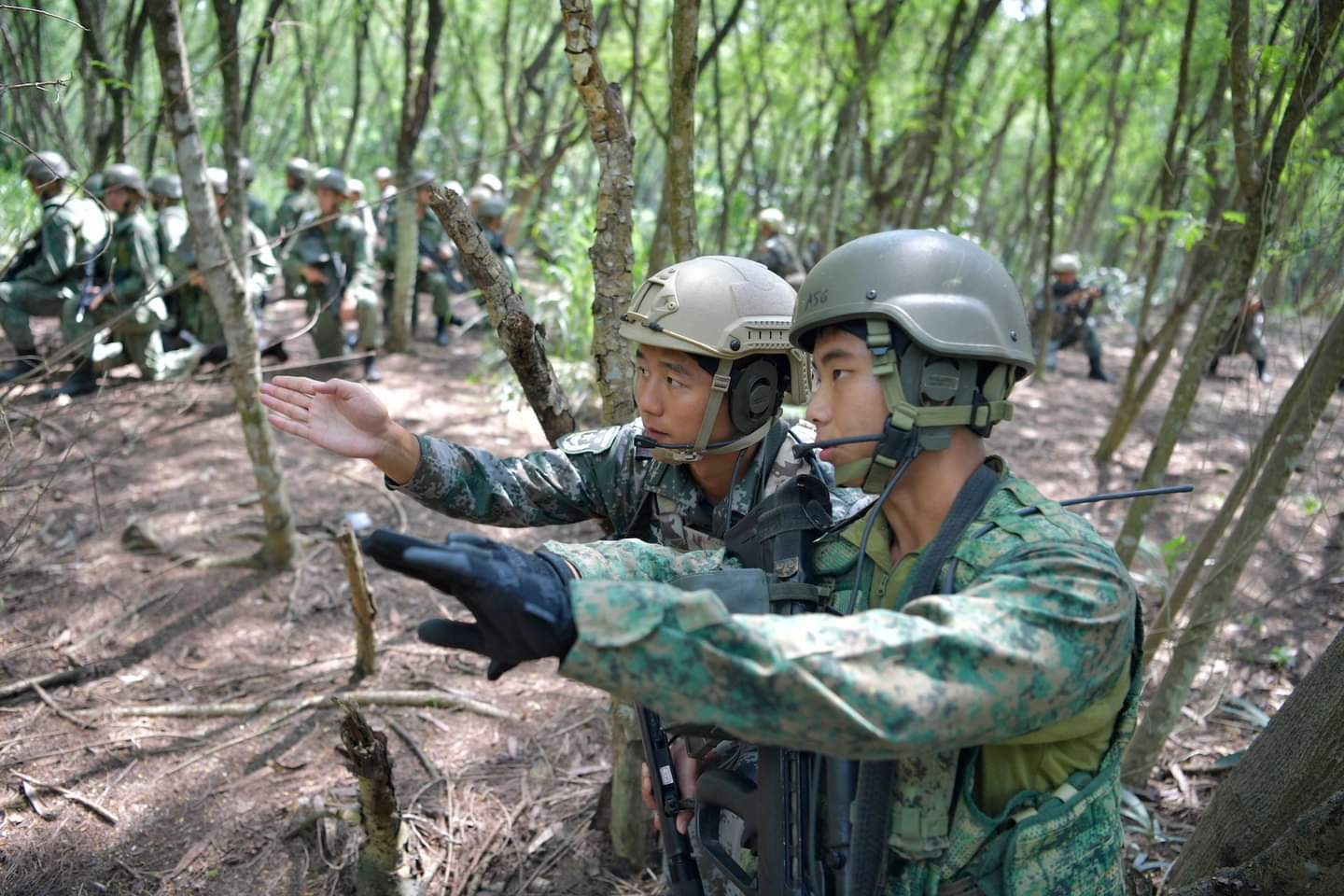 Chine Singapour exercices militaires