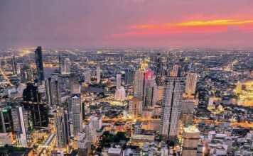 Les crépuscules de Bangkok - roof top