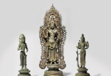 CAMBODGE – CULTURE : Restitution de statues par l’Australie statue bronze 9 ou 10 e siècle Cambodge