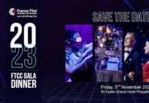 THAÏLANDE – FRANCE : Le 17 novembre, la chambre de commerce franco-thaï célèbre l’entreprise FTCC Gala Dinner 2023