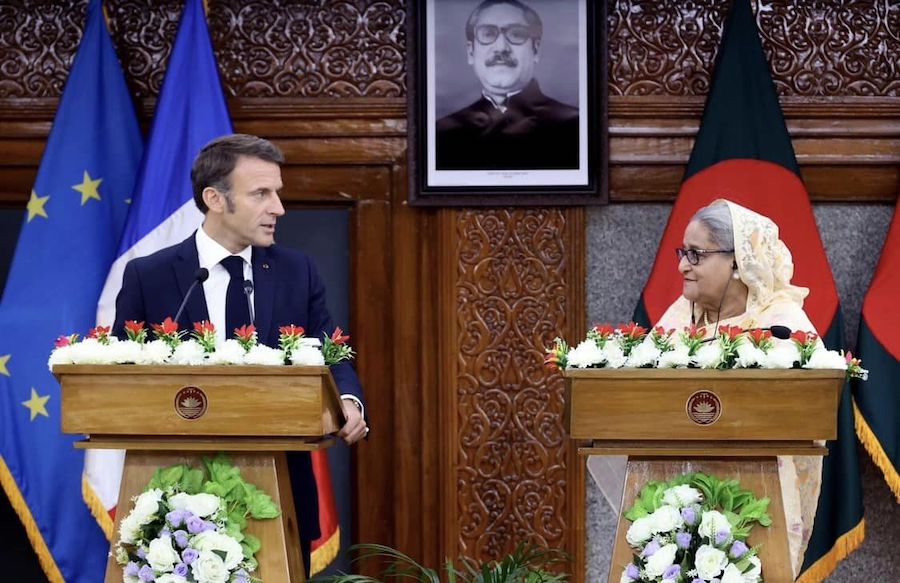 Sheikh Hasina - Emmanuel Macron