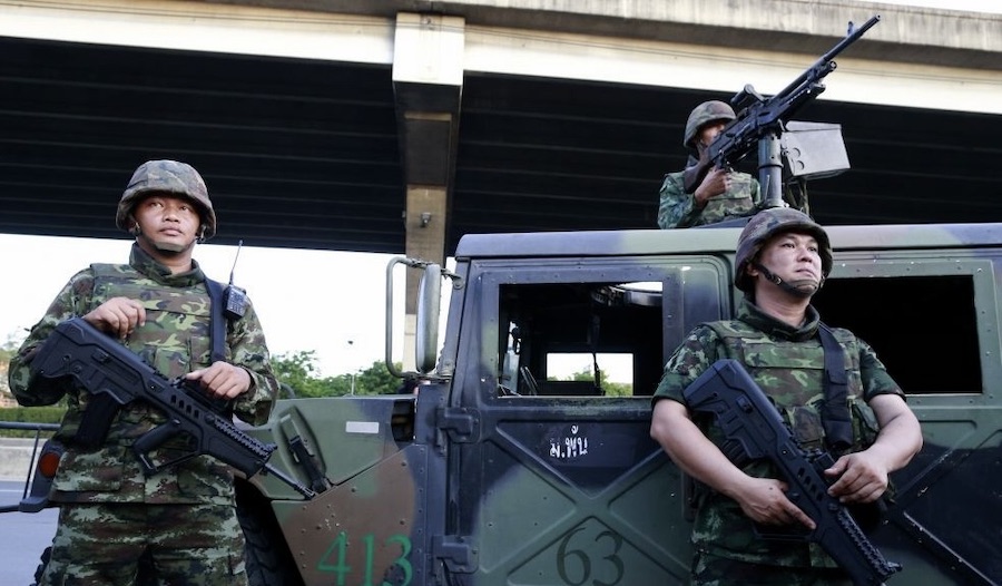 armée Thaïlandaise rue Bangkok