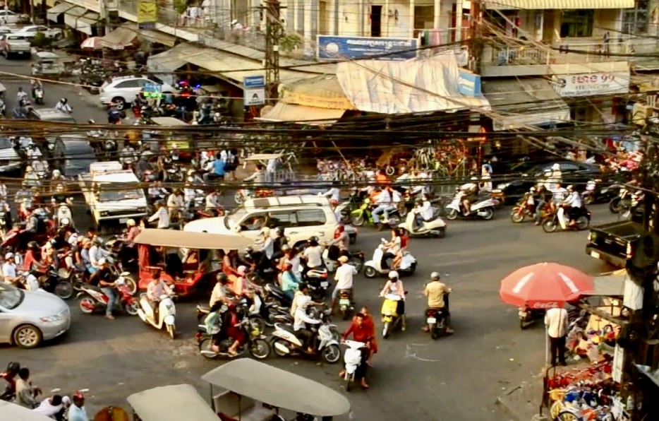 Cambodge trafic routier