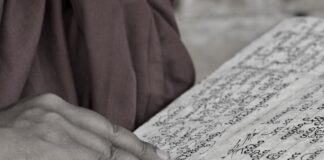 écriture bouddhique