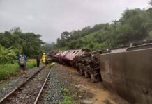 train déraillement Thaïlande