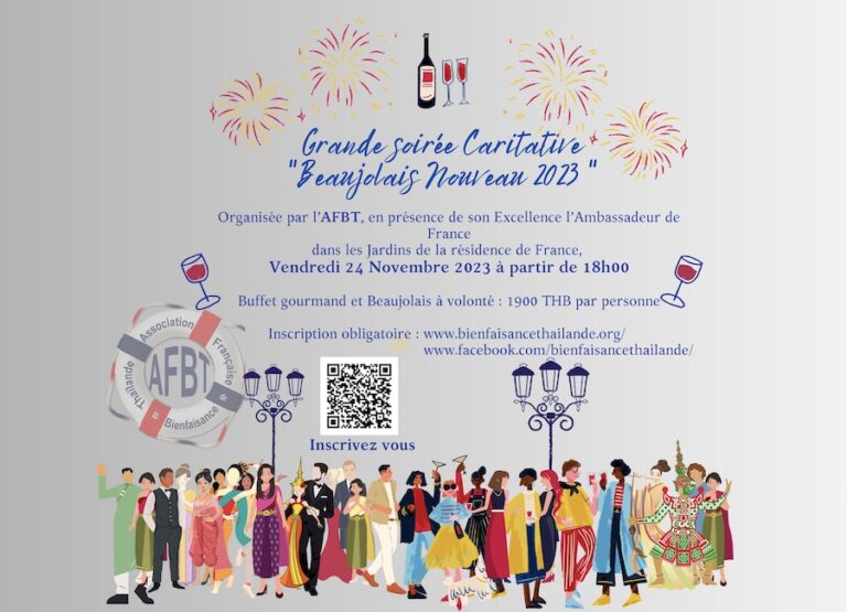 THAÏLANDE – INITIATIVE : Le 24 novembre, la Thaïlande débouche le beaujolais nouveau