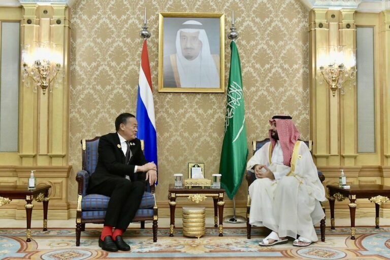 THAÏLANDE – DIPLOMATIE : Le Premier Ministre Srettha mise sur la coopération des pays du Golfe à Riyad