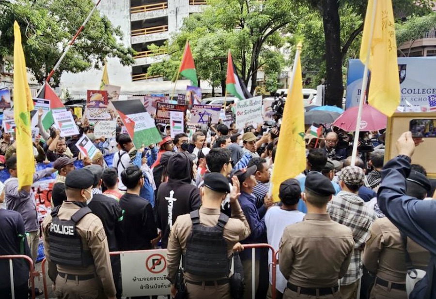 Manifestation pro palestiniens Bangkok