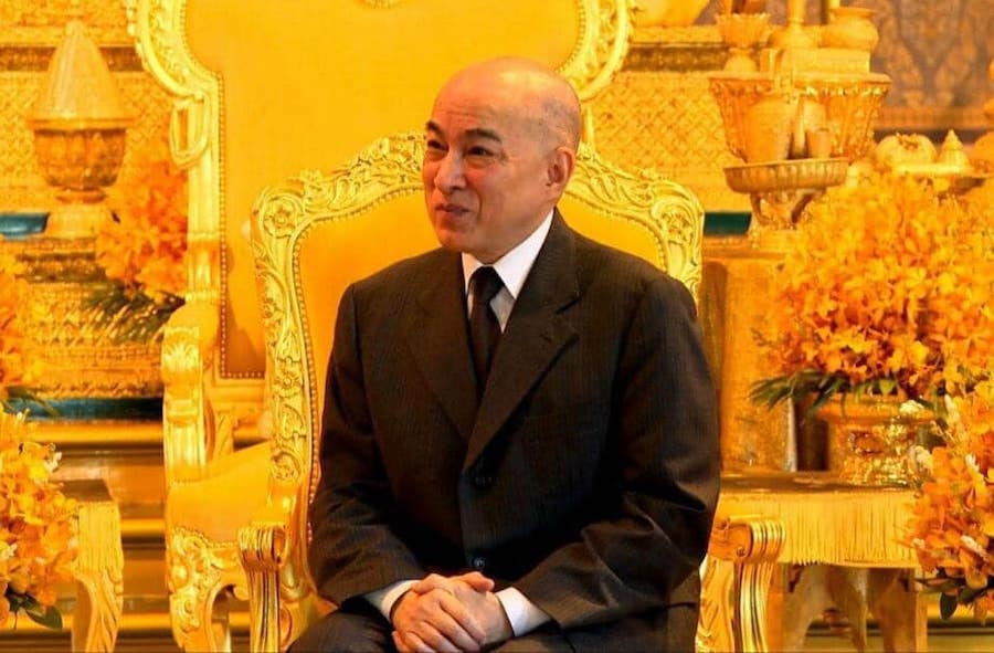 Norodom Sihamoni roi Cambodge