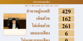 vote pétition charte Thaïlande