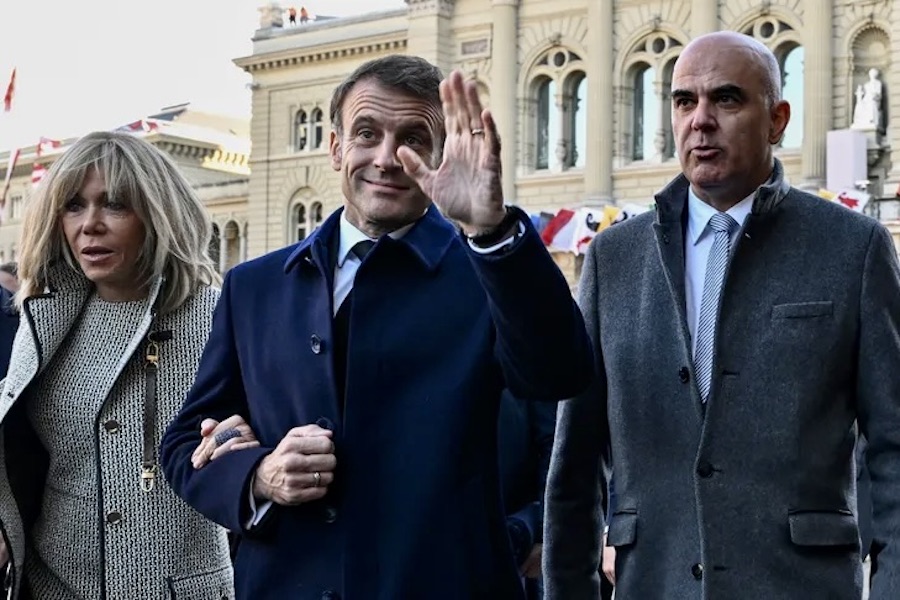 Brigitte Macron visite Suisse