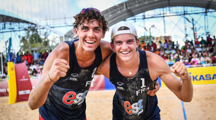 THAÏLANDE – BEACH VOLLEYBALL : Les français médaillés de bronze aux mondiaux U21 à Roi Et Beach Volley Thailand France