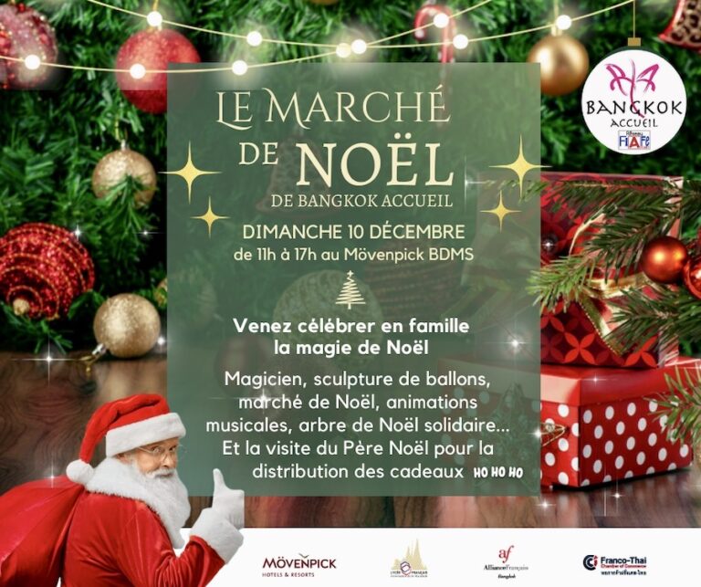 BANGKOK – INITIATIVE : Rendez vous le 10 décembre pour le marché de Noël de Bangkok Accueil