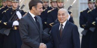 Norodom Sihamoni Emmanuel Macron