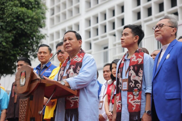 INDONÉSIE – POLITIQUE : Le candidat présidentiel Prabowo ratisse large