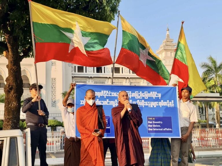 BIRMANIE – MANIFESTATIONS : La junte organise des protestations anti-chinoises